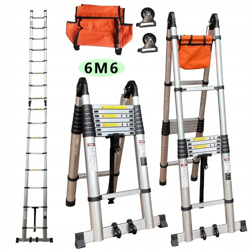 Ljestve 6,6 m aluminijske 8 do 150 kg