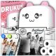  DRUKUŚ Mini termalni foto pisač prijenosni ORIGINAL 11 ROLLERS PINK
