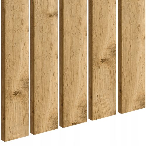 PREMIUM LAMELA PLOČA ZA ZID 80x16 mm BOJE NATURAL HRAST
