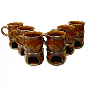 Set za kuhano vino od kamenine s podgrzewačima