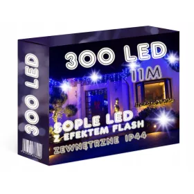    SVJETLOSNA ZAVJESA 11M ICILS 300 LED + FLASH ledenice 201 - 300 lampica