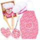 Dječji kuhinjski set Kinderplay Deluxe KP3730 | Fartuš, čepica, rukavica, ćebence, drveni valjak, drvena žlica, trzalica za jaja, pakiranje | Kod proizvođača: KP3730 | Za djecu od 3 godine | Ovaj set 