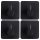 Neinvazivna kuka Perfect Style 45x45 mm crna 4 kom.