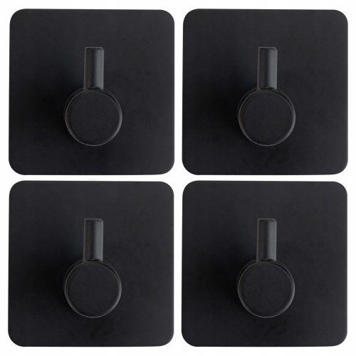 Neinvazivna kuka Perfect Style 45x45 mm crna 4 kom.