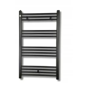    Kupaonski radijator s ukrasnim ljestvama BASIC 60x100 cm crni