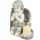 VELIKA SIVA SVIJEĆA + SVIJEĆA, GISPANA NAGROBNA FIGURICA, LED LAMPA 3XAAA