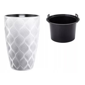   Vrtna posuda - Form-Plastična posuda za cvijeće 48 cm x 30 x 48 cm promjer 30 cm plastična bijela