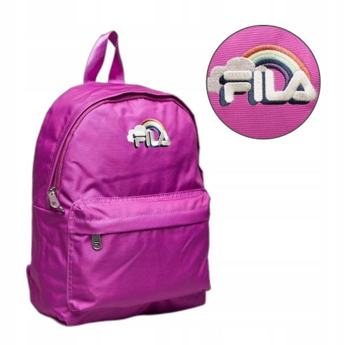 FILA Beihai Rainbow dječji školski ruksak, ružičasti, mali, prostrani, s logo vezom