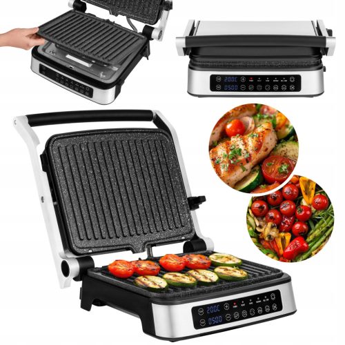  Zeegma Chef 2100W srebrni električni kontaktni roštilj
