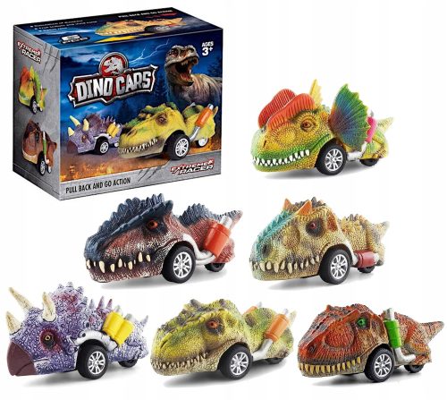 MEGA SET AUTOMOBILA DINOSAURUSA Z NAPĘDEM