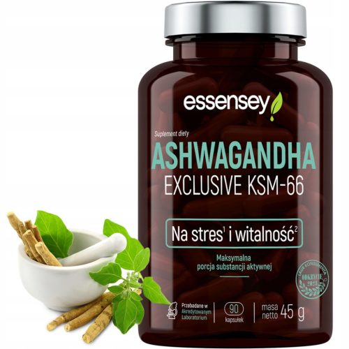 ESSENSEY ASHWAGANDHA EXCLUSIVE KSM-66 - Nadogradnja za stres i vitalnost