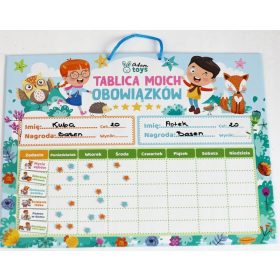  AdamToys Magnetska Ploča za Motivaciju s Magneti i Zadacima 40 x 32 cm