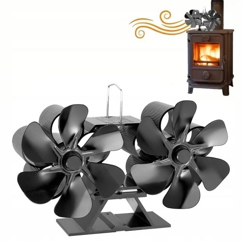 Termoventilator za kamin s dvostrukim lopaticama