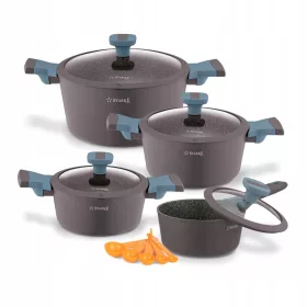 Starke Pro Luxury Grey set aluminijskih lonaca, 13 kom.