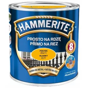   Hammerite Boja za Metal - Žuta Poliuretanska Boja za Hrđu 2,5 l