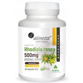   Aliness Rhodiola Rosea - Prirodni Adaptogen za Podršku Organizmu, 60 kapsula