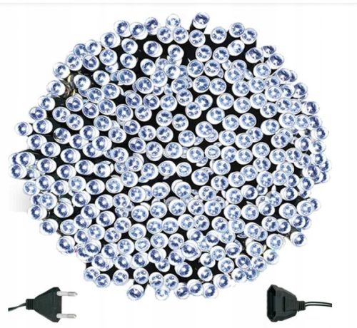 Rasvjeta za božićno drvce, 500 LED svjetiljki s programatorom - hladno bijela, dužina 35 metara