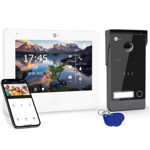 NeoLight video portafon s Wi-Fi ekranom osjetljivim na dodir 7'' i RFID kapijom 2-žičnim sustavom