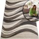 Toda-Carpets Moderni Tepih s Niskim Dlačicama u Bež Boji s Valovitim Uzorkom 140x200 cm