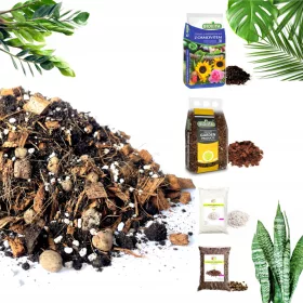   Vrtna zemlja - PREMIUM LIGHT SUPSTRAT MREŽICA ZA CVIJEĆE MONSTERA PALM STRELICJA 12L