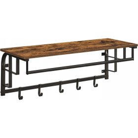 Metalni vješalica Songmics, tamna bukva