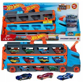    Mattel Hot Wheels City racetrack 2u1 trkaći transporter + igre na otvorenom s vašim djetetom AA