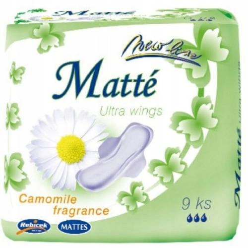 MATTES Ultra Wings Camomile ultra higijenski jastučići s krilcima, 9 kom.