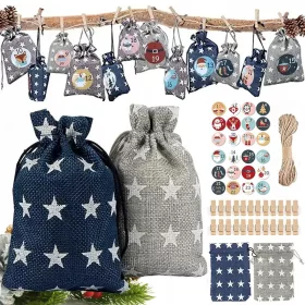    ADVENTSKI KALENDAR DIY VISEĆE TORBE NALJEPNICE LINIJA DAROVI SET