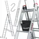 Više ljestve 8,1 m aluminijske 3 x 12 do 150 kg