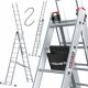 Više ljestve 7,35 m aluminijske 3 x 11 do 150 kg