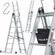 Više ljestve 5,05 m aluminijske 3 x 7 do 150 kg
