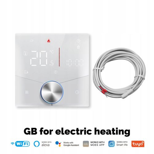 WIFI TUYA LCD SOBNI TERMOSTAT za Električno grijanje GUMB 16A
