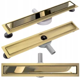 Rea Neo & PURE PRO GOLD MIRROR linearni odvod 60 cm