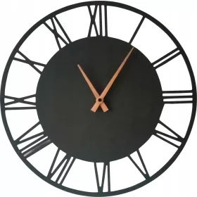 Zidni sat, crni, 30 cm