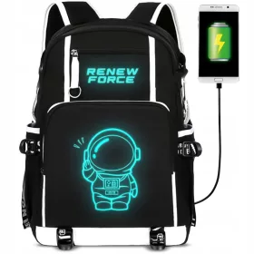   Najbolji školski ruksak Renew Force s više odjeljaka, crni, 35L XL