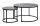 Stolni set DION - crni mramor/crni DIONCMAC SIGNAL