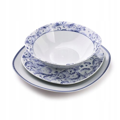 Affek Design Luksuzni Plavi Jaipur Set za Jelo, 18 komada