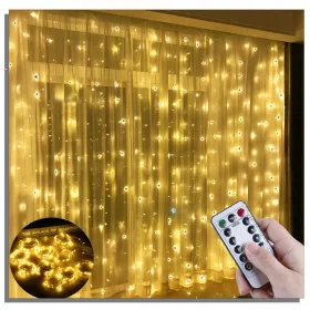  LED SVJETLA SVJETLOSNA ZAVJESA 3X3M 300LED BIJELA $$$
