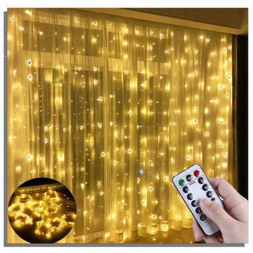  LED SVJETLA SVJETLOSNA ZAVJESA 3X3M 300LED BIJELA $$$