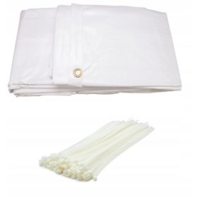   Svjetloplava Cerada za skele 2,6x20m s ušicama + BESPLATNE TRAKE