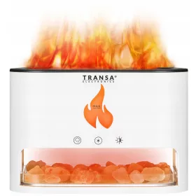    Aromaterapijski aroma difuzor LED FLAME AromaFire Himalayan Salt White