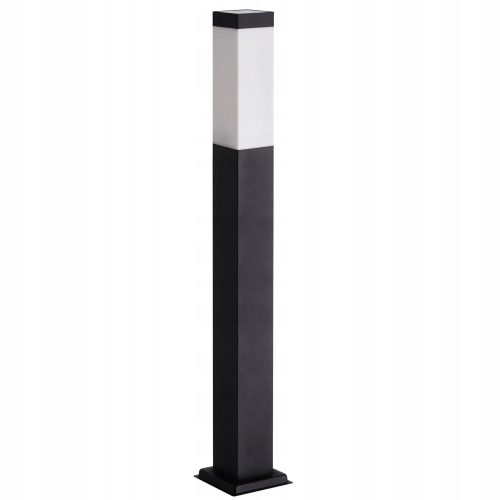 Vrtni stup s LED rasvjetom - Crni kvadratni stup SuperLED E27 45 cm
