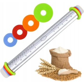   Regulirajući valjak s prstenovima za pečenje keksa od đumbira, 43 cm