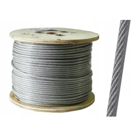 100m uže Čelična sajla PVC 6mm 6x19+FC pocinčana