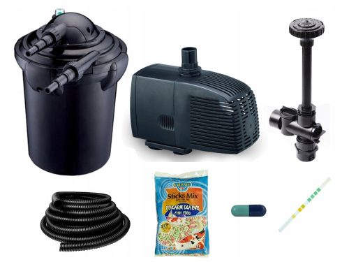 Zestaw za filtraciju ribnjaka 4000L s UV7W lampom, pumpom 2000l/h i crijevom