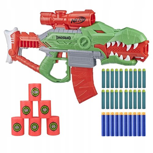 NERF DinoSquad Rex-Rampage Automatska Puška + Dodatna Oprema