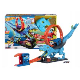    Mattel Hot Wheels City T-Rex Loop set s + kutijom za univerzalno pakiranje