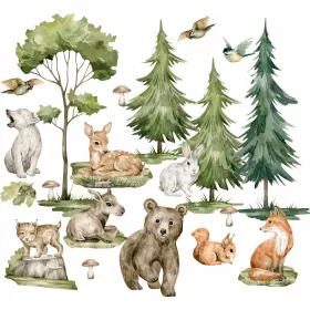 UMSKA ŽIVOTINJA NALJEPNICA 100x200cm - UMETNIČKI DIZAJN