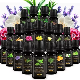   Set 100% prirodnih eteričnih ulja za saunu | BIO ORGANSKI | Moćan set 20 različitih ulja za aromaterapiju | Zestaw Pasjonaty