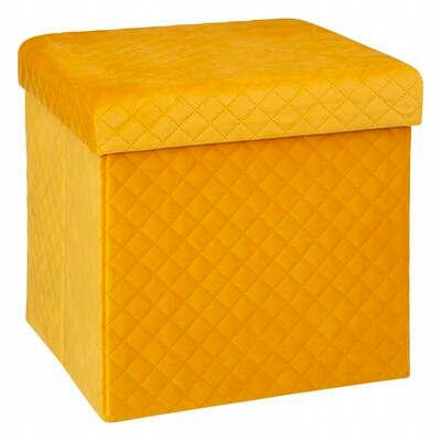 Pufa Kali 31x31cm Velvet žuta